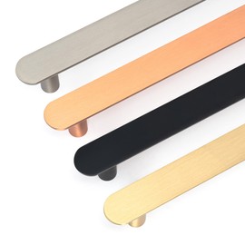 The Hairpin Leg Co. [HLC] Pull Handles - Modern Furniture Hardware - Cupboard Cabinet Handles Drawer Pulls [Bar Trim/260mm/Matt Black]