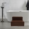 2-Step Hot Tub Stairs, 25 Inch Wood Bathtub Steps, Modern
