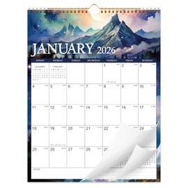 2026 Wall Calendar - 2026 Calendar Wall from Jan. 2026 to Dec. 2026, Large Wall Calendar 2026 with Unruled Blocks and Julian Dates, Mount, 14.5" x 11.4"