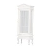 1:12 Doll House Miniature Cabinet Wooden Simulation White Arc Roof