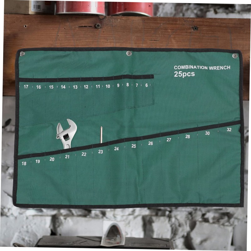 SEWACC Tool Roll Slot Electrician Storage Holder for Wrenches Oxford