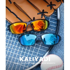 KALIYADI Polarized Sunglasses-Men Sports Sun-glasses: Mens Sunglasses Polarized UV Protection for Fishing Driving Cycling