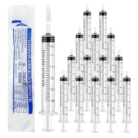 36Pcs Syringe Individually Wrapped, 3ml Liquid Measuring Syringe, Transparent Syringe with Catheter Tip, Small Liquid Syringe Multipurpose, Animal Fodder Syringes for Scientific Labs Animal Feeding