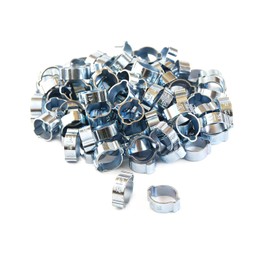Primefit OHC Zinc-Plated Steel Double Ear Hose Clamps - Various Sizes (Pack of 100) (13mm-15mm)