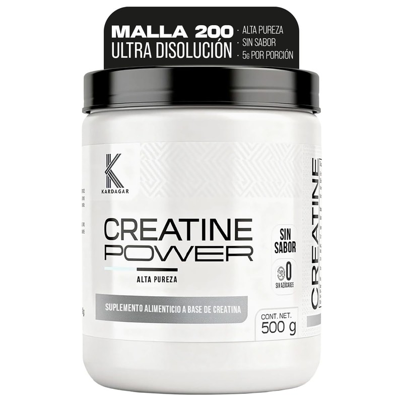 Creatina Monohidratada Micronizada en Polvo Malla 200 Envase 500g
