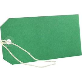 od 50 GREEN COLOURED LABEL TAGS LUGGAGE CARD 240GSM 120 X 60MM