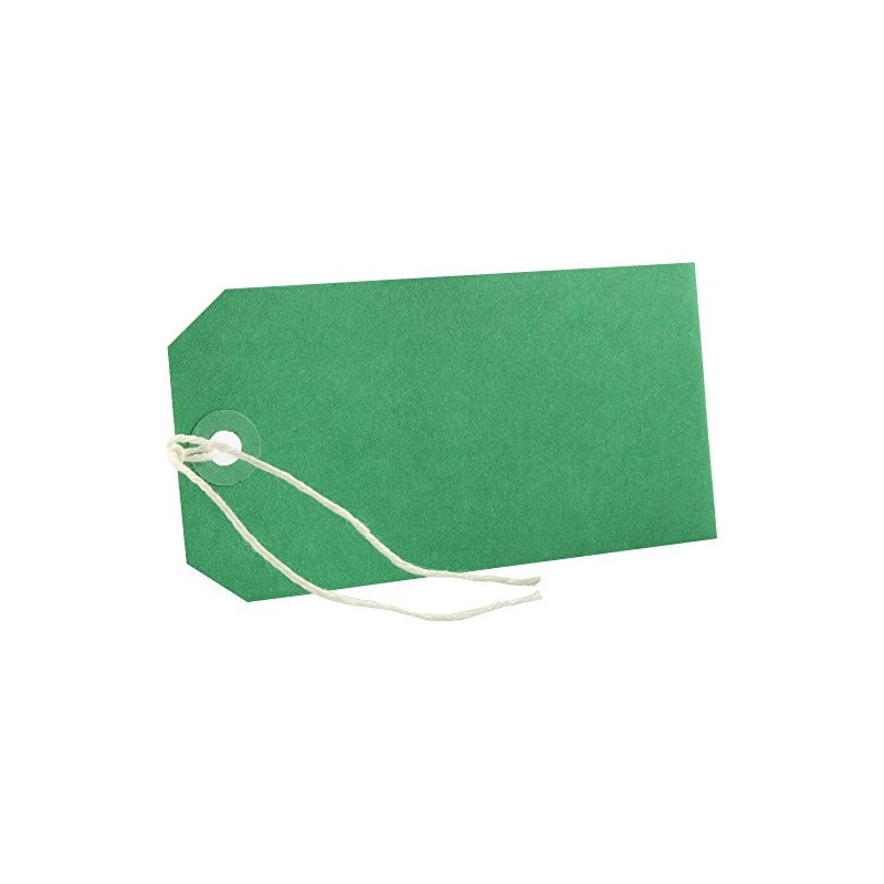 od 50 GREEN COLOURED LABEL TAGS LUGGAGE CARD 240GSM 120