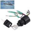 Key Switch 87-19674A1 - Boat Engine Ignition Key Switch for