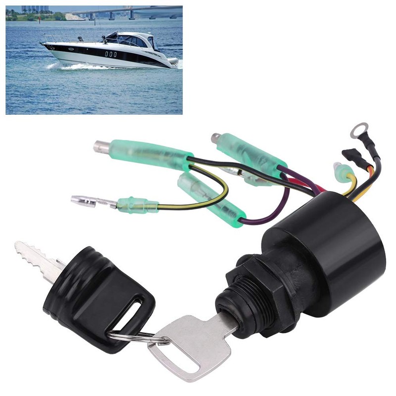 Key Switch 87-19674A1 - Boat Engine Ignition Key Switch for