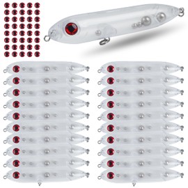 Catfish Rattling Line Float Rig Lure Demon Dragon Style Peg Catfish Spook Rattle Floats for Santee Rig Catfishing Blank Unpainted Fishing Lures 20 Pack