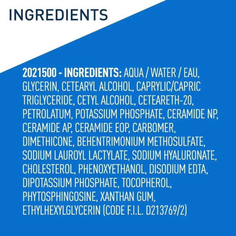 CeraVe Moisturizing Cream, Body and Face Moisturizer for Dry Skin