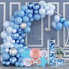 RKMYTR Baby Boy Blue Foil Balloons for Gender Reveal Baby