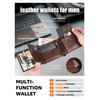 GSG SINCE 1998 Mens Leather Wallet with Coin Pocket, RFID