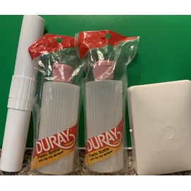 Goody Goody Vintage 1985 Duray Goody Travel Plastic Toiletry Essentials 4 Piece Made In USA