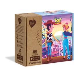 Clementoni 27003 Play for Future Toy Story - Puzzle 60 Pieces from 5 Years, Children's Puzzle Made of Recycled & Recyclable Material, Thinking Game for Children