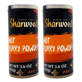 Sharwood's Hot Curry Powder, 3.6 oz (102g), Pack of 2