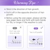 24pcs Eyebrow Waxing Strips Pre-cut Shape, Perfect for Brows &Lip,