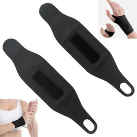Smaoqingji Wrist Brace Hand Bandage Wrist Wrap Bandages – Pack of 2, Black, Firm Compression, Reduces Pressure on the Wrist, Prevents Sprains or Consequential Injuries During Sports