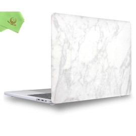 UESWILL MacBook Pro 13 inch Case 2024 2023 2022-2016 Release A2338 M1 M2 A2289 A2251 A2159 A1989 A1706 A1708, with USB-C Touch Bar, Pattern Hard Shell Case Cover, White