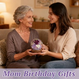 Gifts for Women, Flowers for Delivery Preserved Rose Forever Flower in Glass, Birthday Gifts for Mom 40 50 60th Women Grandma Wife Sister Christmas