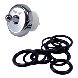 Danco 88636 Flip-It Universal Tub Drain Stopper, Chrome