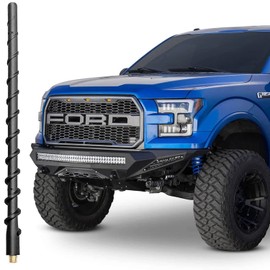 VOFONO Antena de 13 pulgadas para Ford F150 2009-2024 Ford Truck Antena Accesorios, Ford F150 Antena de radio de coche para FM AM, antena espiral F 150 de goma negra