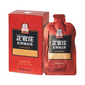 正官庄 (ジョンガンジャン) 紅参抽出液【お試し】紅参(ホンサム) 6年根 高麗人参 濃縮エキス ドリンク パウチ (50ml×10包) 国内正規品