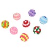8pcs Cat Ball Toys Elastic Soft Colorful Interactive Chasing Chewing