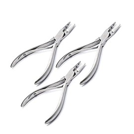 AAProTools 3 Piece Professional Linkies Microring Opener Tool for Hair Extension Removal Stainless Steel DP-30