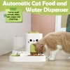 1.6L Auto Gravity Pet Feeder and 0.6L Water Dispenser Set,
