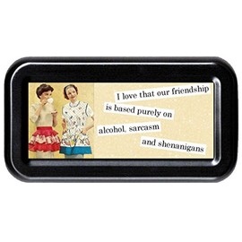 Friendship Based on Alcohol, Shenanigans, Sarcasm Funny Retro Tampon Case