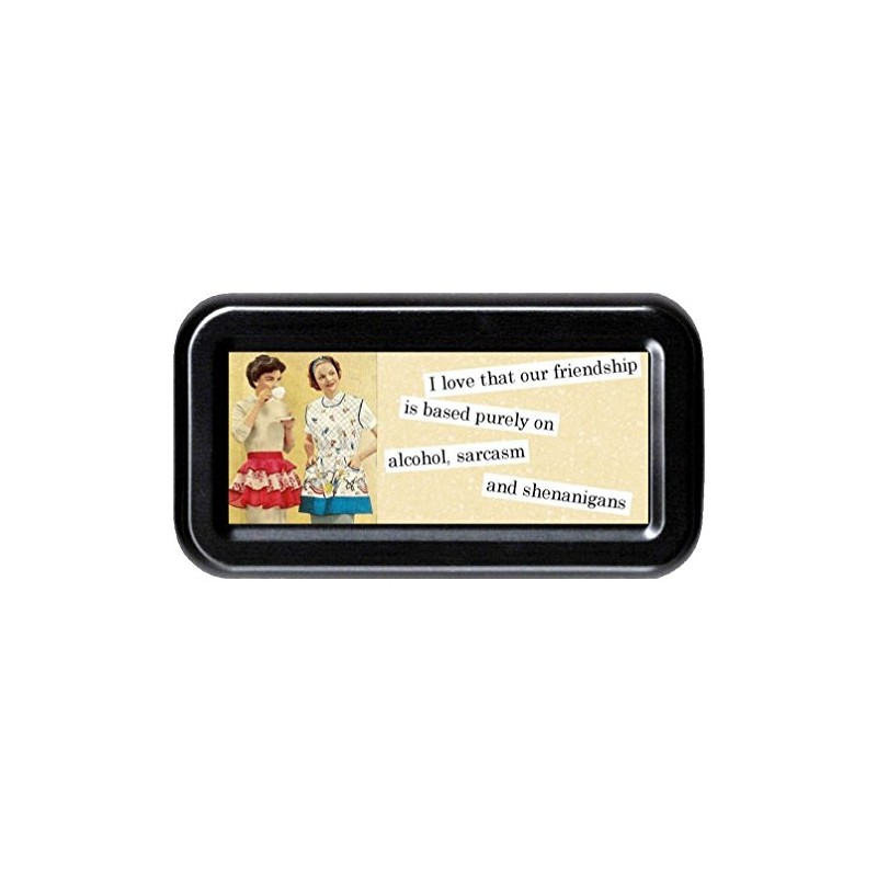 Friendship Based on Alcohol, Shenanigans, Sarcasm Funny Retro Tampon Case