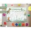 Dino timetable magnetic wipe clean (magnetic timetable including pen)