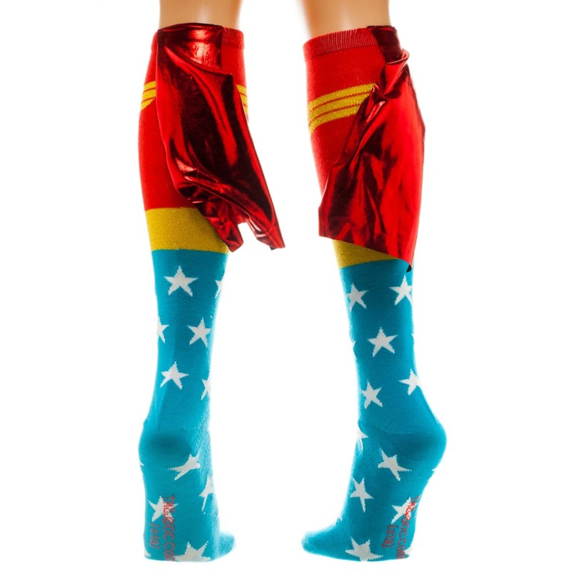 Wonder Woman Cape Knee High Socks 1 x 1in