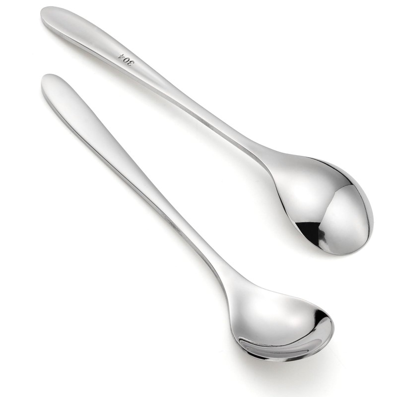 CVNRCLP 6-Piece Stainless Steel Egg Spoons Set - Perfect for