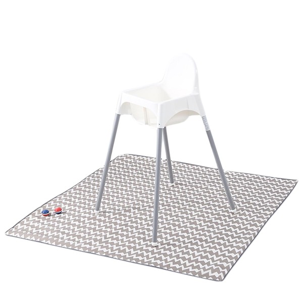 Focenat High Chair Floor Mat Baby Splash Guard Mat Floor