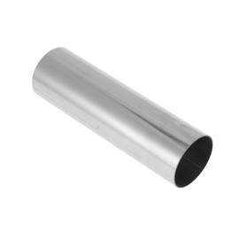X AUTOHAUX 1.8" OD 150mm/5.9inch Length Straight Exhaust Pipe Tube T316 Stainless Steel Car Tubing Piping Surface Polishing Silver Tone