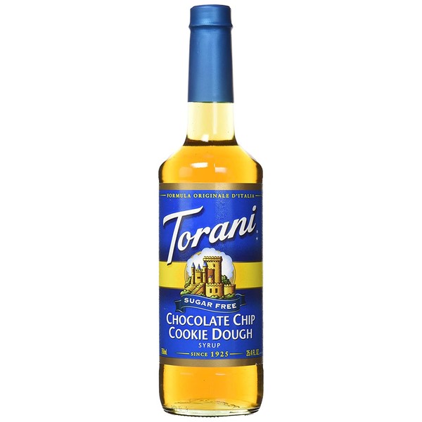 Torani Sugar-Free Chocolate Chip Cookie Dough Drink Syrup, 750mL bottle