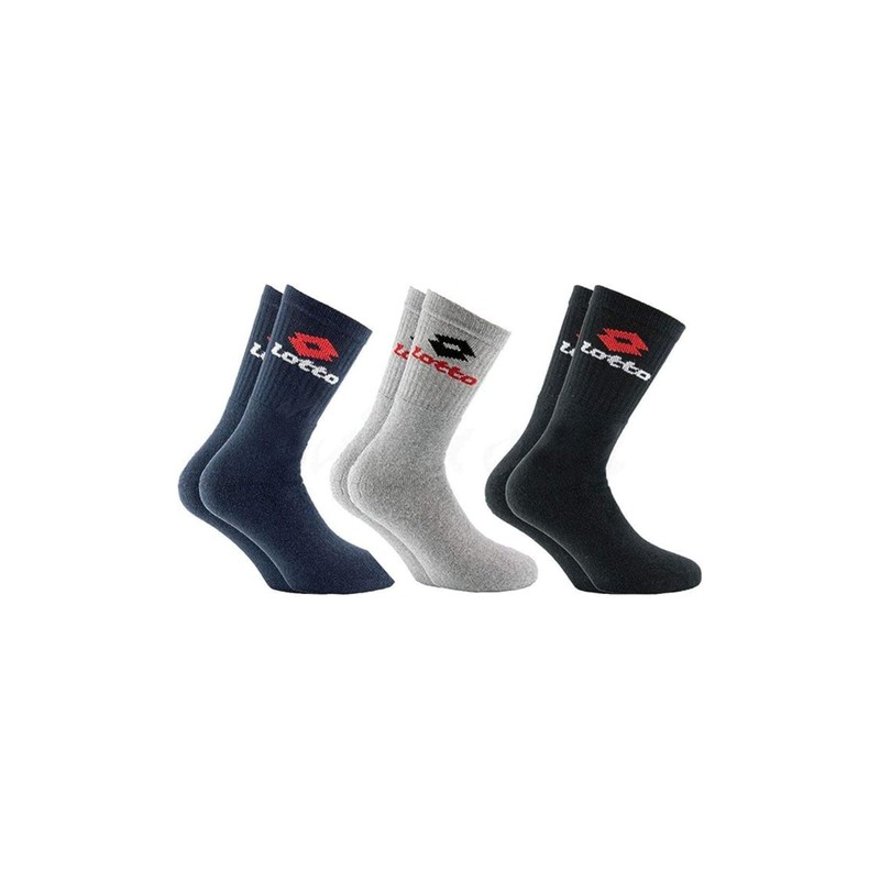Lotto, 12 Pairs Unisex Tennis Socks Made of Breathable, Soft
