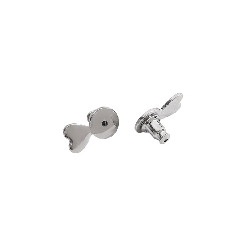 Cierres de Silicona para Aretes con Acabado Oro y Plata