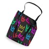 Luxury Brand Rainbow Graffiti Drip Tote Bag