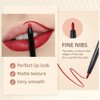 Pakivs 12 Colors Matte Lip Liner Pen Set,Long Lasting Fade