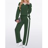 SHESHOW Sweat suits Womens 2 Piece Outfits Color Block Tracksuit