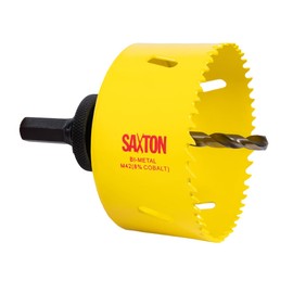Saxton HSS Hole Saw Cutter M42 Bi-Metal 8% Cobalt Heavy Duty + Arbor (14mm – 230mm) (83mm + Arbor)