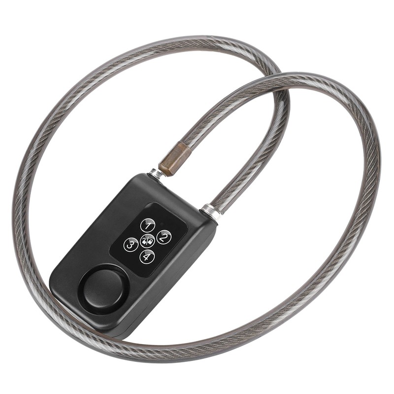 110dB Smart Waterproof Password Bicycle Lock Anti theft Alarm Lock