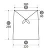 Lamp-shade K-22200 Catch-Type Replacement Lampshade Cotton Linen Beige Diameter 8.7