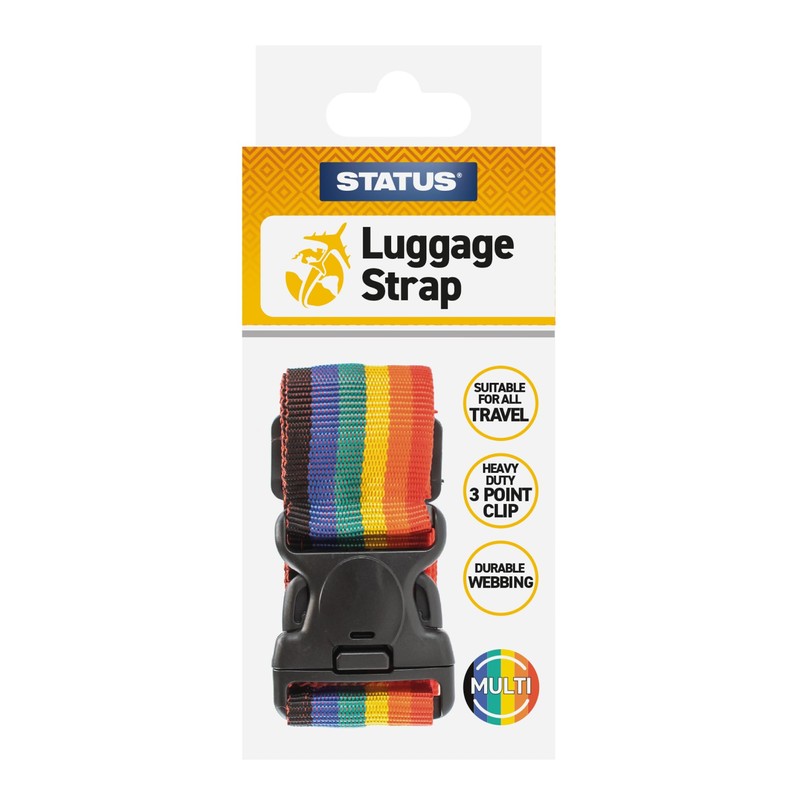 STATUS Luggage Strap Multi Colour | Without Lock | Suitcase