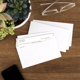 Mead #6-3/4 Envelopes, 3-5/8" x 6-1/2", Security Printed Lining for Privacy, Press-It Seal-It Self Adhesive Closure, White All-Purpose 20-lb Paper Mailing Envelopes, 500 Count (742021)