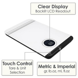 Calitek 5kg Kitchen Weighing Scales. Digital LCD Weight Display