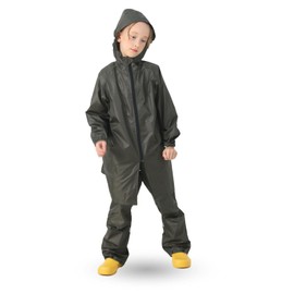 [Smart-Bear] T015 Kids Raincoat, Top and Bottom Set, Compatible with School Bags, Children's Rainwear, Rain Gear, Unisex, Elementary School Students, Rain Poncho, Waterproof, Windproof, Lightweight,